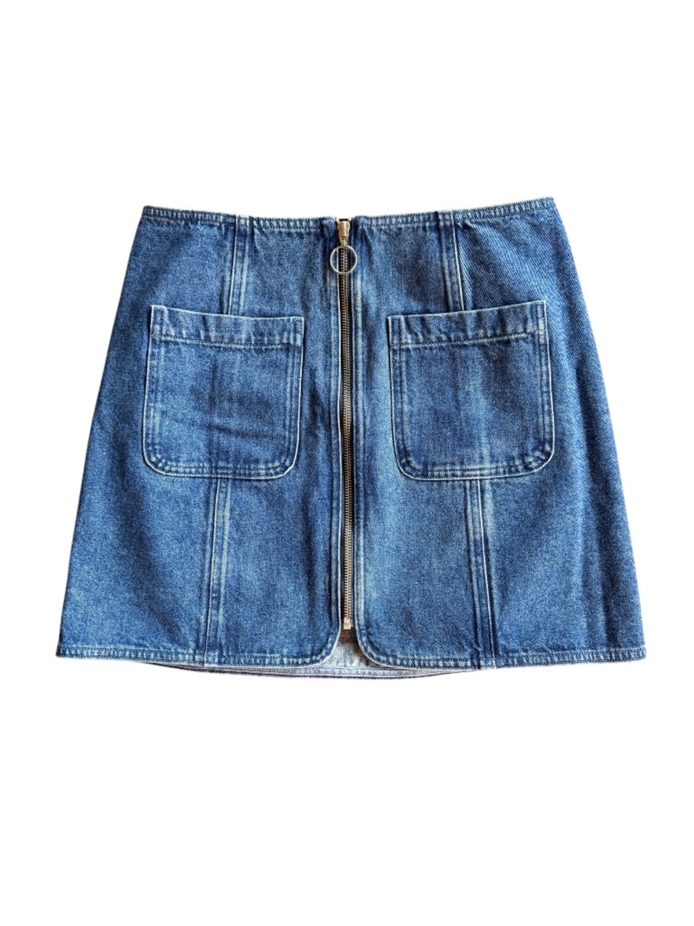 Sezane Fox Skirt Baby Blue - Size 6 - Picture 3 of 8